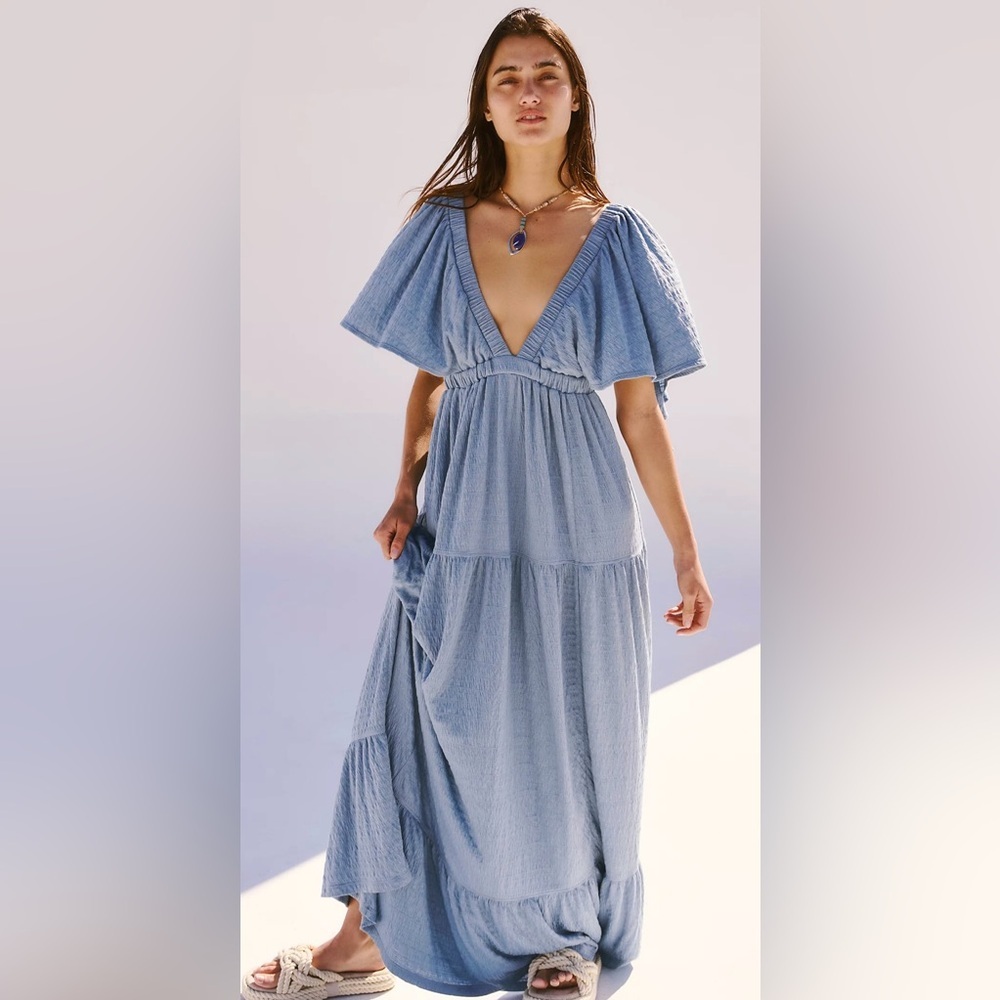 COPY - FP Beach La La Maxi Dress Periwinkle Baby Blue